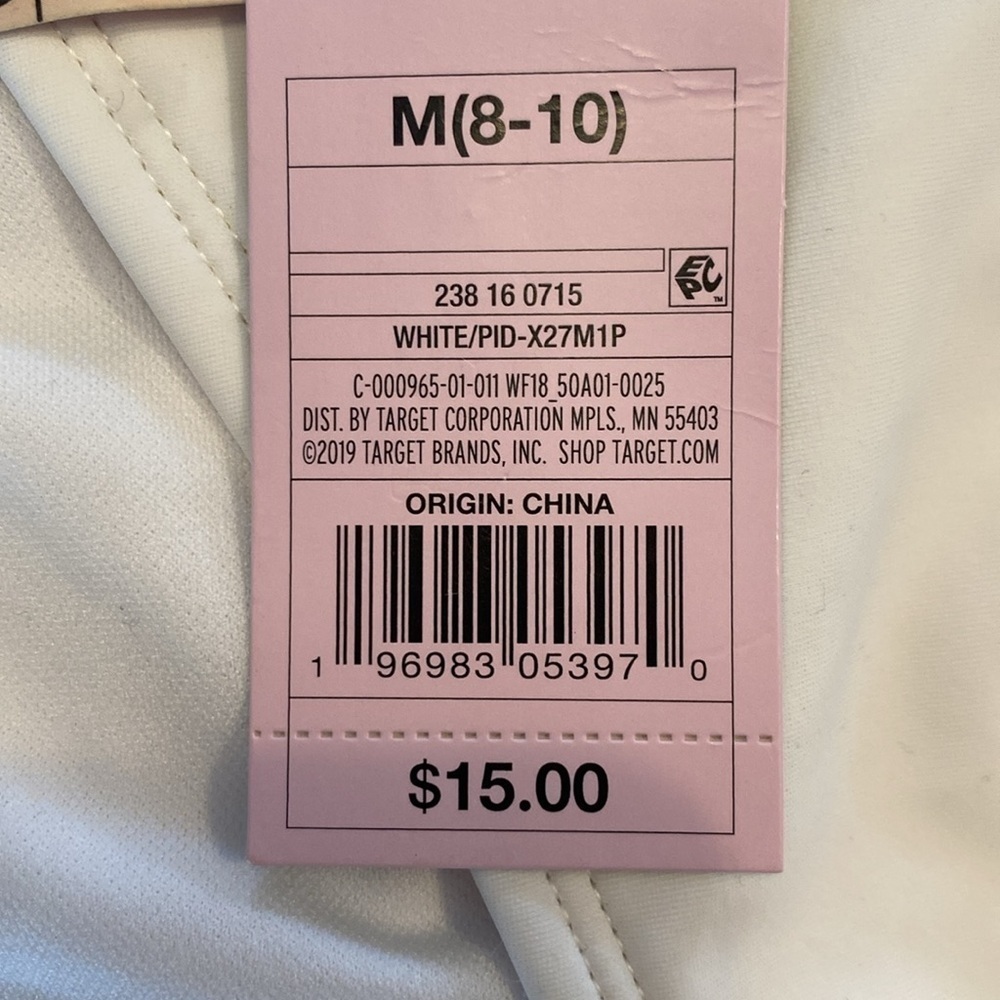 Wild Fable brand new white bikini bottom medium m 8-10 cheeky - Picture 3 of 5